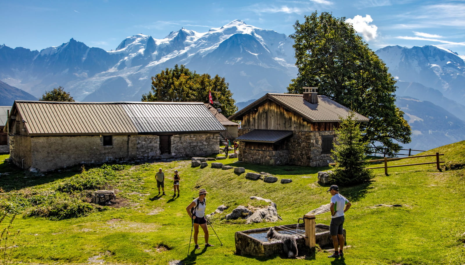 Randonnée au refuge de Varan au dessus de Passy avec vue sur le massif du Mont-Blanc