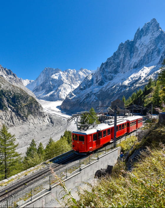 Train du Montenvers et Mer de Glace à Chamonix Mont-Blanc