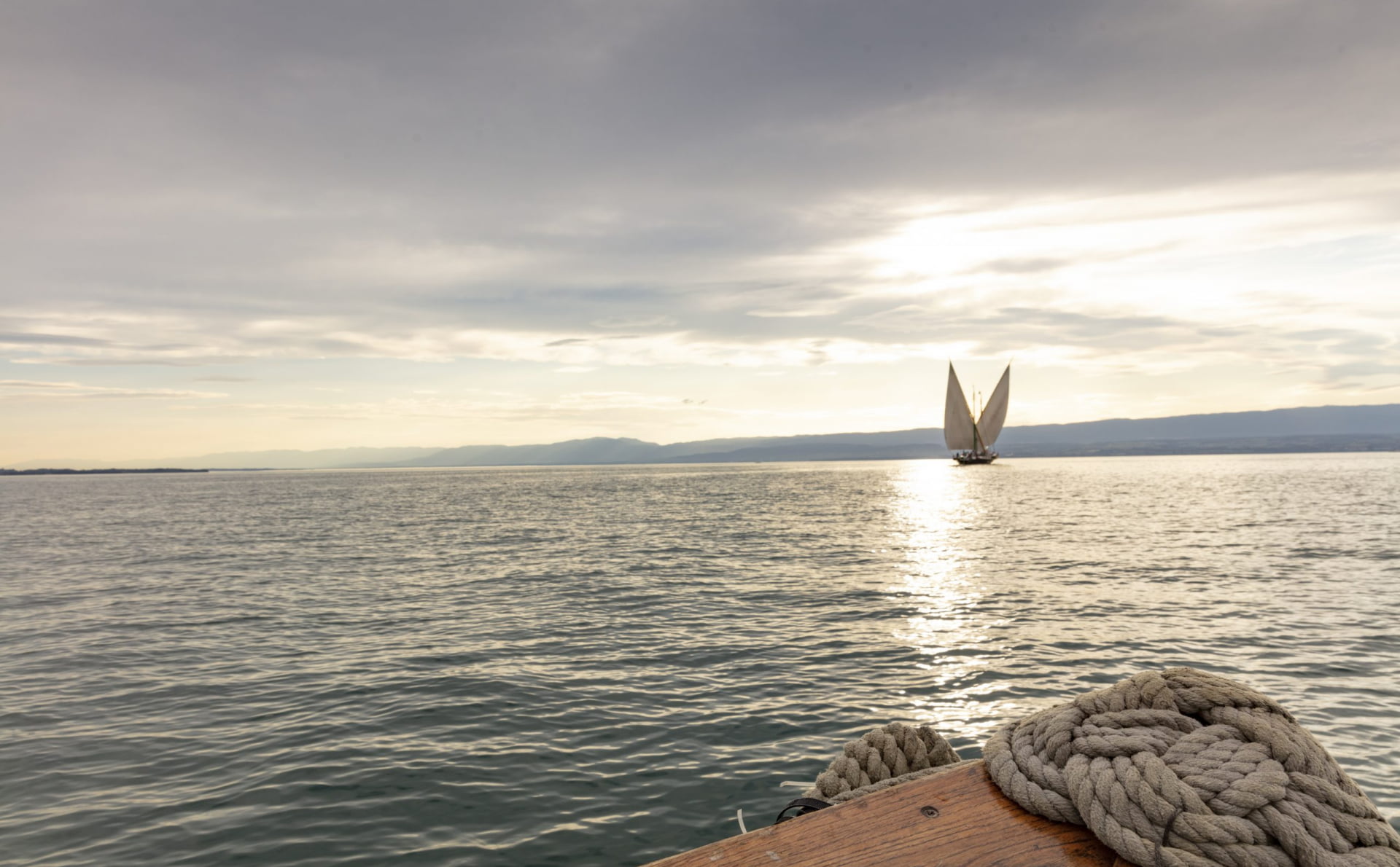 La Barque La Savoie sur le lac Léman