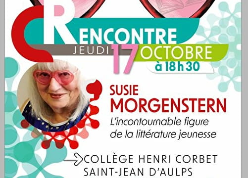 Rencontre avec Susie Morgenstern Le 17 oct 2024