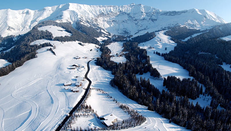 Megève cross country skiing
