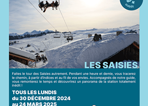 Il était une fois les Saisies : visite guidée Du 30/12/2024 au 24/3/2025